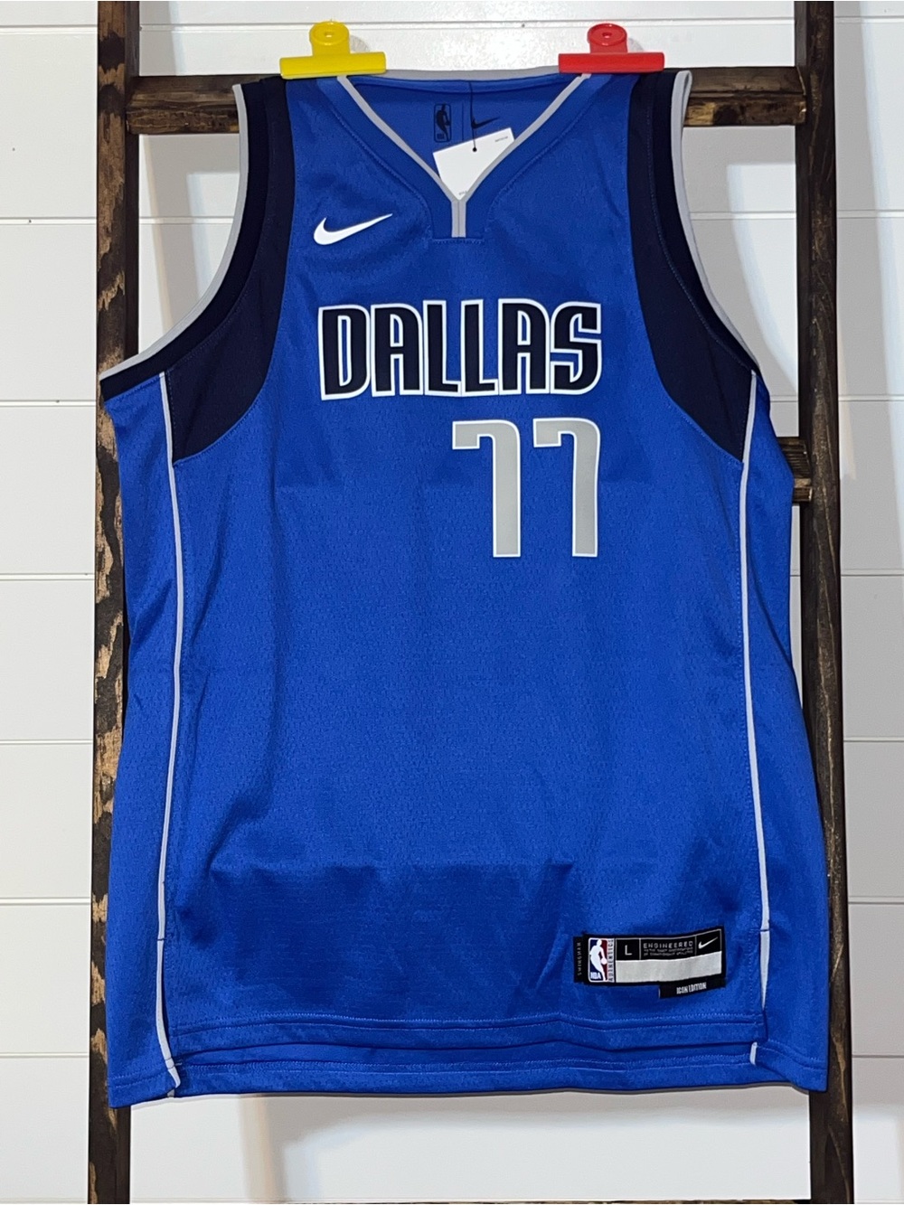 NBA Dallas Blue #77 Basketball Jersey by Nike